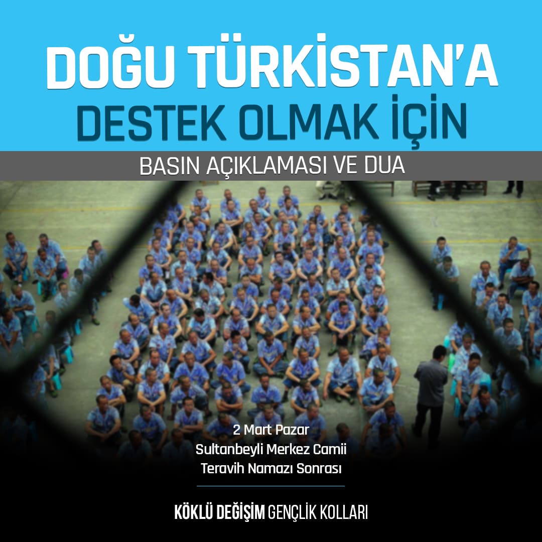 Doğu Türkistan Basın Açıklaması